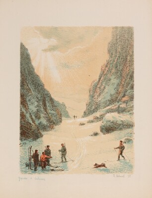 Новиков Пётр Васильевич. Ущелье в Хибинах в 1930 году